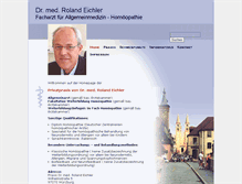 Tablet Screenshot of allgemeinarzt-dr-eichler.de